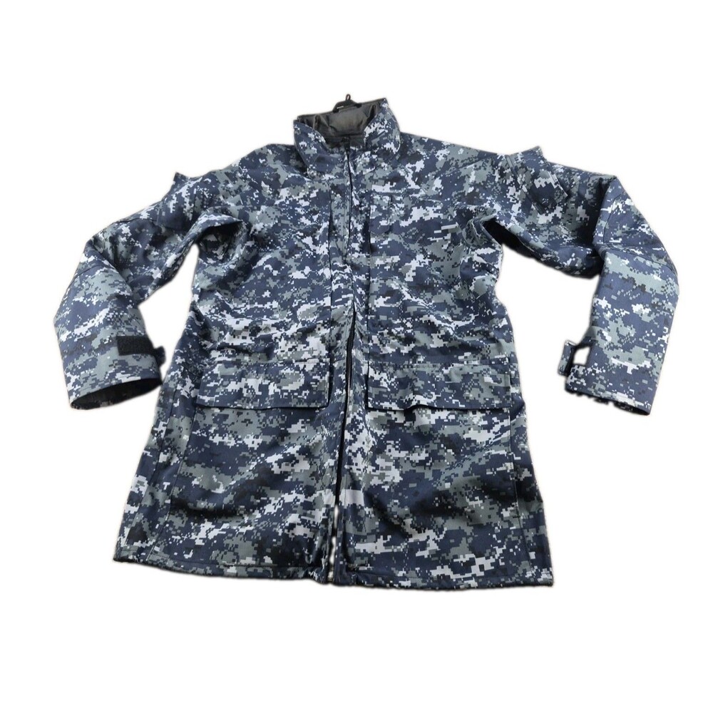 Valley App. US Navy Gore-tex Parka Jacket Men Medium X-Long Blue Camo Waterproof